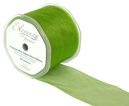 70mm x 20m Pistachio Green - Ribbons